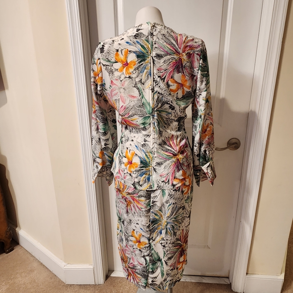 Stunning vintage floral Breli Originals size 8 dress - Picture 2 of 8
